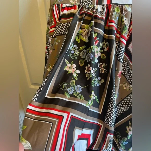 New York & Co Skirt size Small S Bubble Hi-Low Floral Paisley NEW NWT - Picture 8 of 8